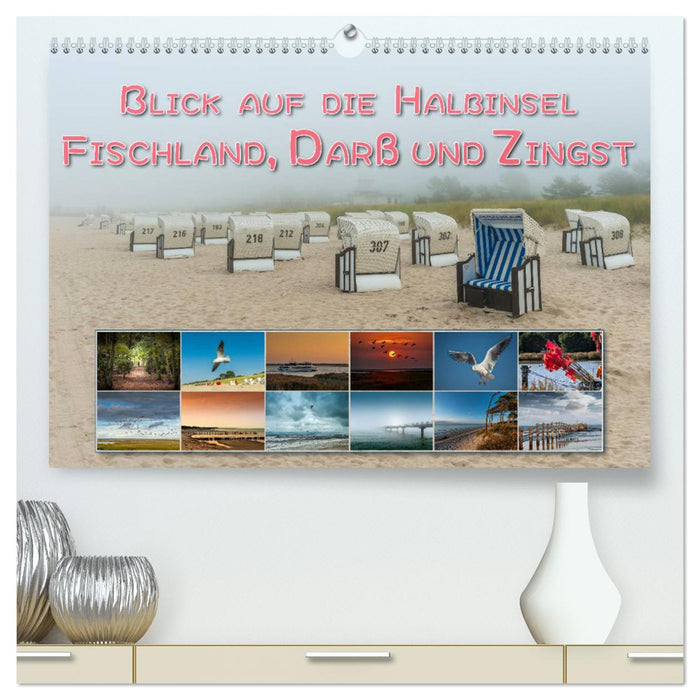 View of the Fischland peninsula, Darß and Zingst (CALVENDO Premium Wall Calendar 2024) 
