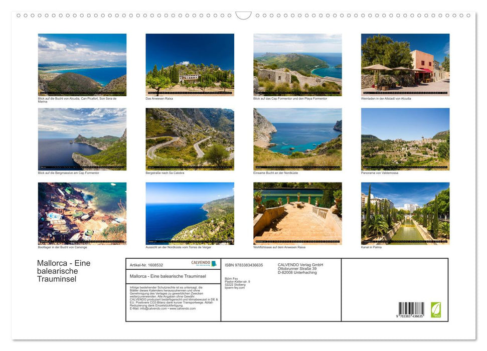 Mallorca - A Balearic dream island (CALVENDO wall calendar 2024) 