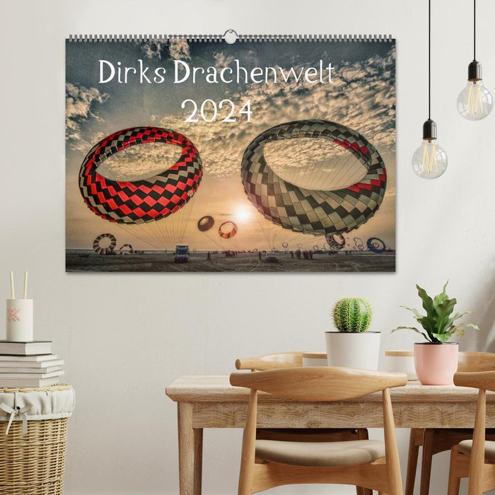 Dirk's Dragon World (CALVENDO Wall Calendar 2024) 