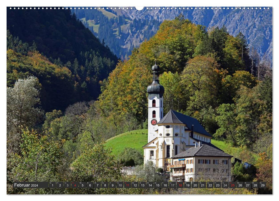 Vorarlberg in Austria (CALVENDO Premium Wall Calendar 2024) 