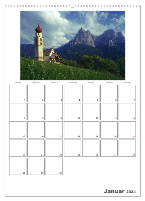 Ein Streifzug durch - Südtirol (CALVENDO Wandkalender 2024)