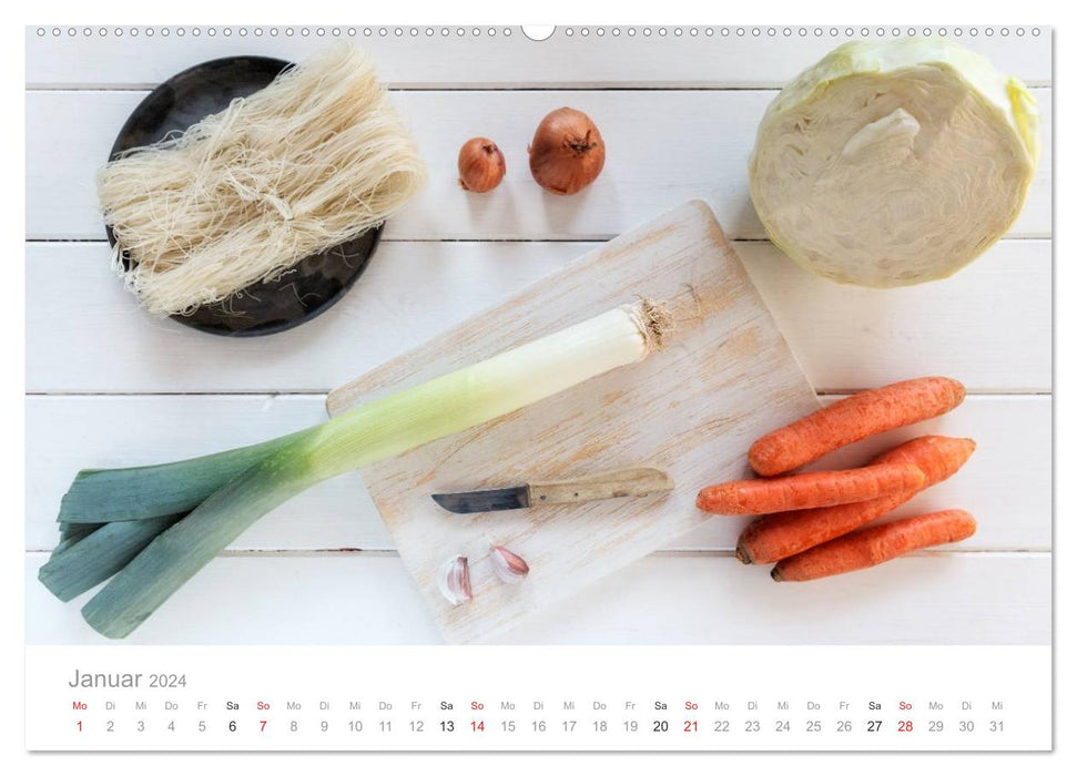 Kitchen insights 2024 (CALVENDO Premium wall calendar 2024) 