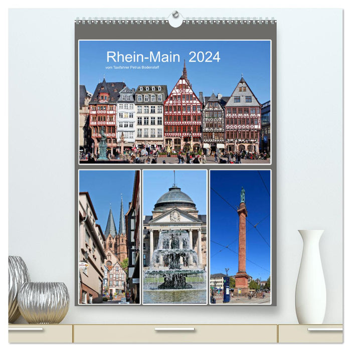 Rhin-Main 2024 par le chauffeur de taxi Petrus Bodenstaff (Calvendo Premium Wall Calendar 2024) 