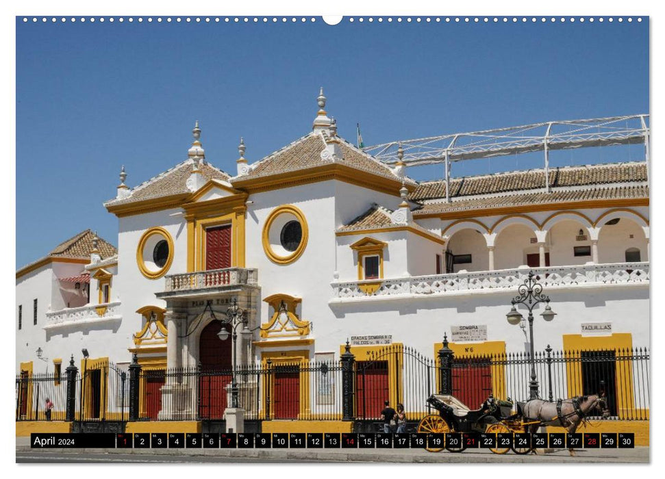 Sevilla Impressionen im Querformat 2024 (CALVENDO Premium Wandkalender 2024)