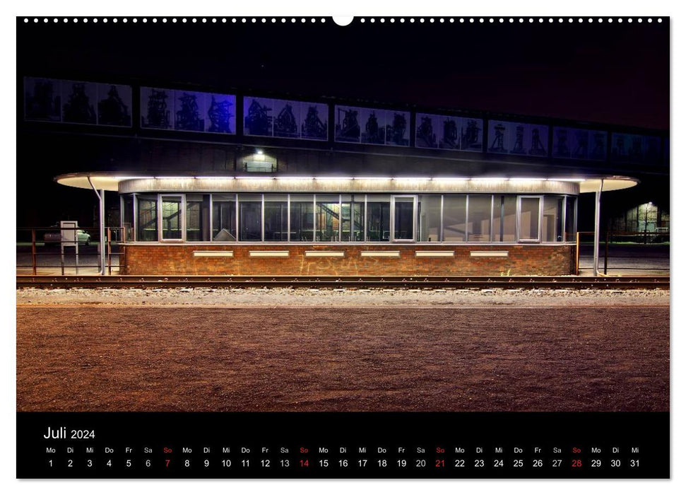 Duisburg Night Moments 2024 (CALVENDO Premium Wall Calendar 2024) 