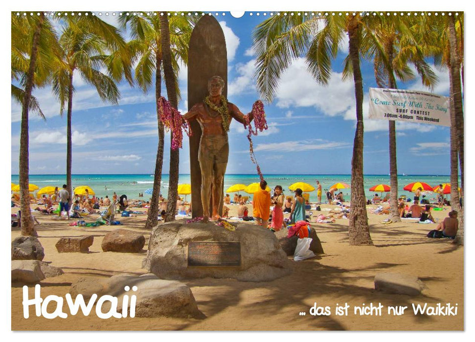 Hawaï... il n'y a pas que Waikiki (Calendrier mural CALVENDO 2024) 