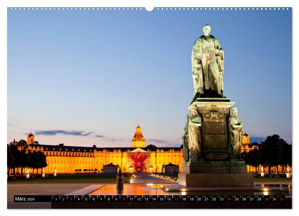 Germany at Night (CALVENDO Premium Wall Calendar 2024) 