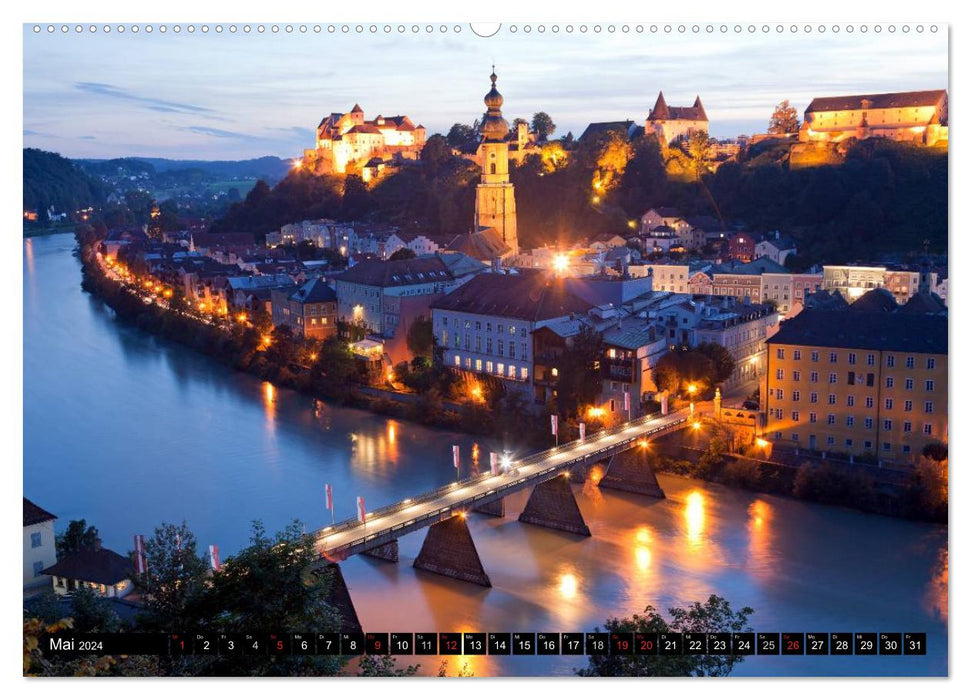 Deutschland in der Nacht (CALVENDO Premium Wandkalender 2024)