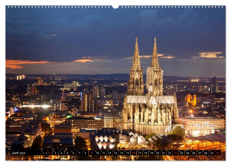 Germany at Night (CALVENDO Premium Wall Calendar 2024) 