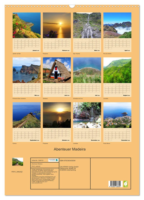 Abenteuer Madeira (CALVENDO Wandkalender 2024)
