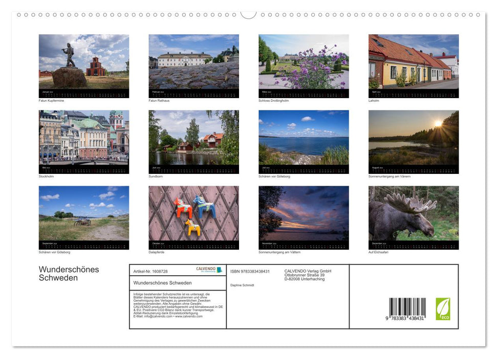 Beautiful Sweden (CALVENDO Premium Wall Calendar 2024) 