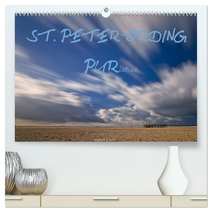 ST. PETER-ORDING PURistisch (CALVENDO Premium Wandkalender 2024)