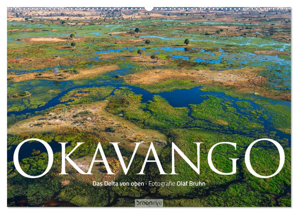 Okavango - Das Delta von oben (CALVENDO Wandkalender 2024)