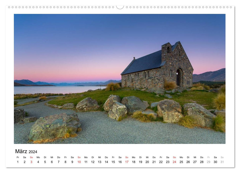 Neuseeland - ein Naturparadies (CALVENDO Premium Wandkalender 2024)
