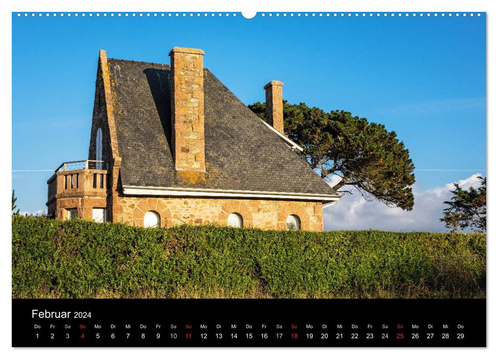 On the road in Brittany (CALVENDO Premium wall calendar 2024) 
