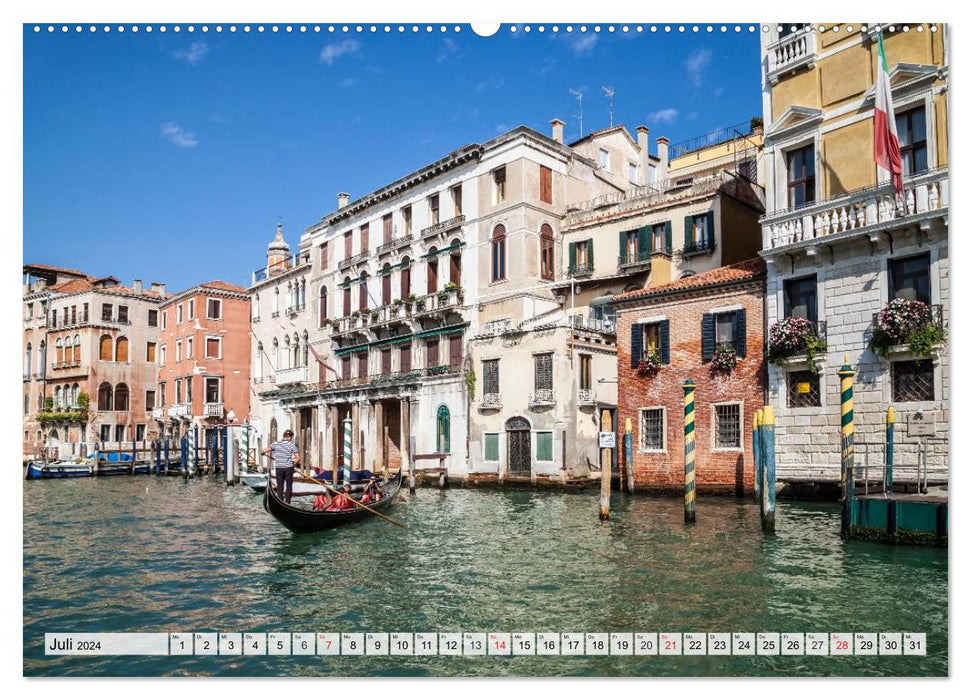 VENISE Un tour sur le Grand Canal (Calvendo Premium Wall Calendar 2024) 