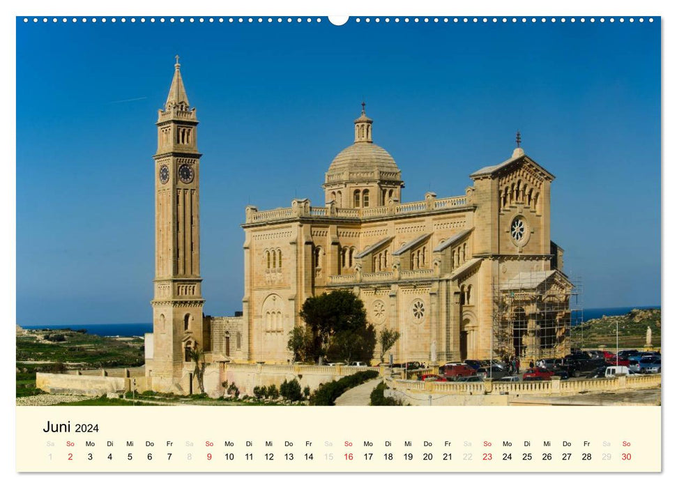 Malte et Gozo, perles de la Méditerranée (Calendrier mural CALVENDO Premium 2024) 