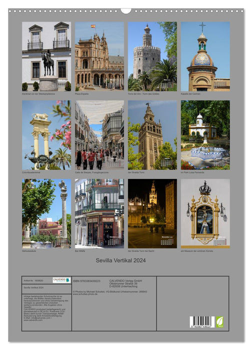 Seville Vertical 2024 (CALVENDO Wall Calendar 2024) 