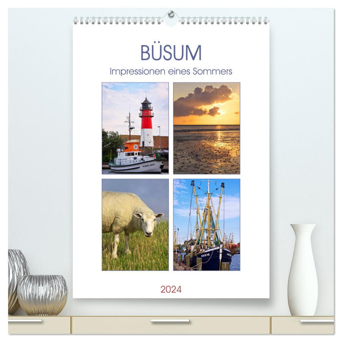 Büsum - Impressions d'un été (Calvendo Premium Wall Calendar 2024) 