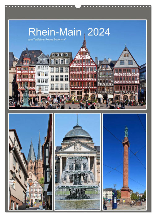 Rhin-Main 2024 par le chauffeur de taxi Petrus Bodenstaff (calendrier mural CALVENDO 2024) 