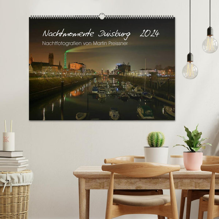 Duisburg Nachtmomente 2024 (CALVENDO Wandkalender 2024)