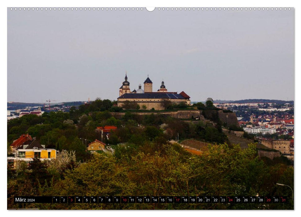 Würzburg in the evening (CALVENDO Premium Wall Calendar 2024) 