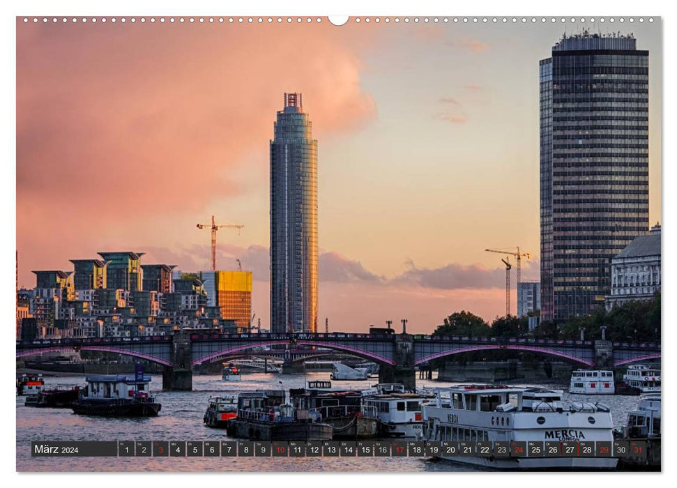 London Light (CALVENDO Premium Wandkalender 2024)