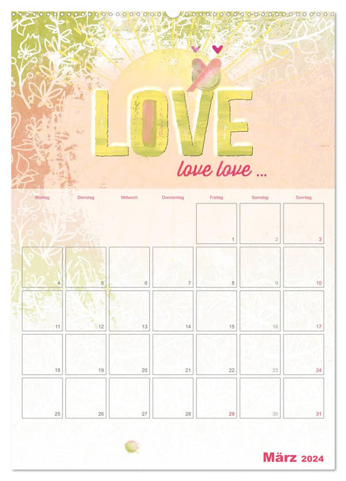 Love makes you happy (CALVENDO Premium Wall Calendar 2024) 