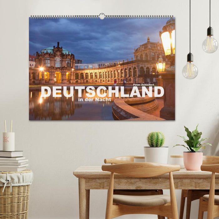 Germany at night (CALVENDO wall calendar 2024) 