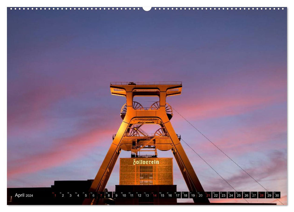 Germany at night (CALVENDO wall calendar 2024) 