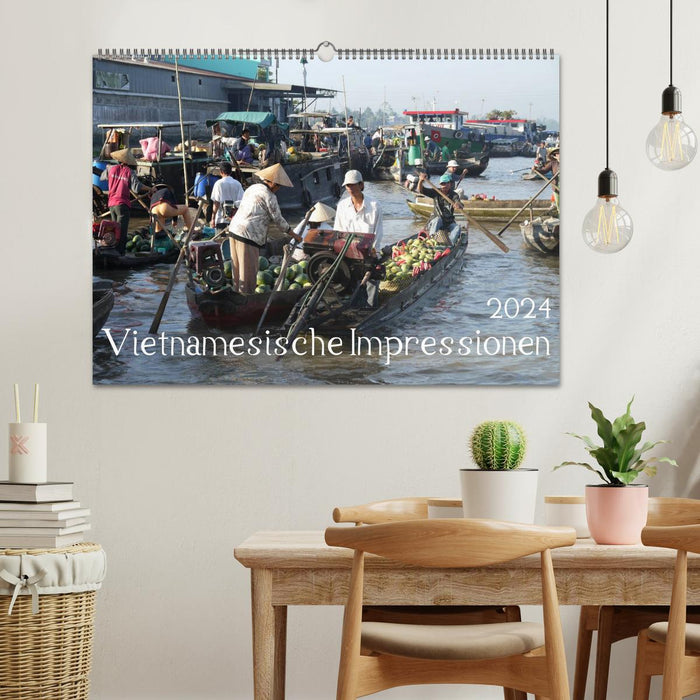 Vietnamesische Impressionen (CALVENDO Wandkalender 2024)