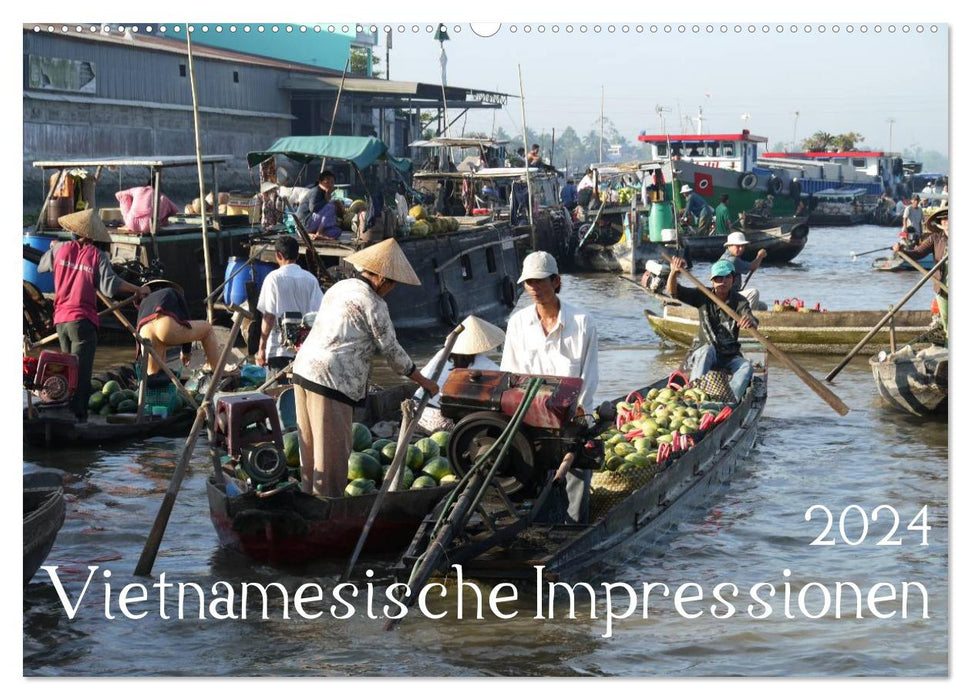 Vietnamesische Impressionen (CALVENDO Wandkalender 2024)
