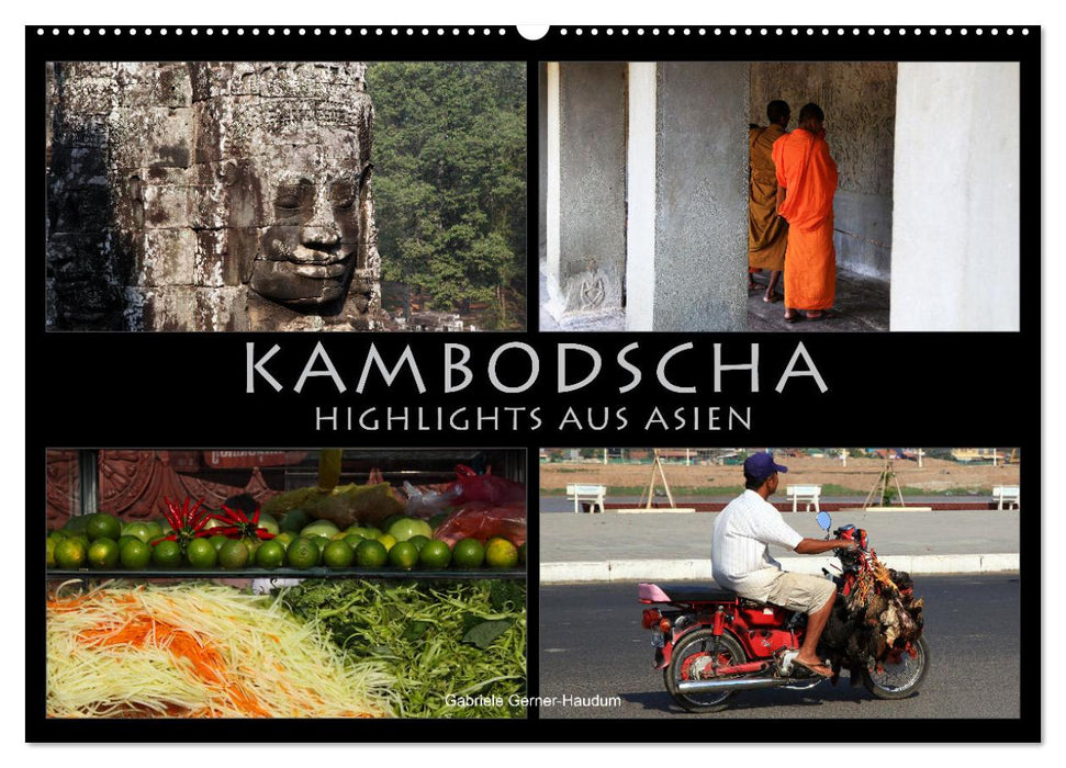 Kambodscha - Highlights aus Asien 2024 (CALVENDO Wandkalender 2024)
