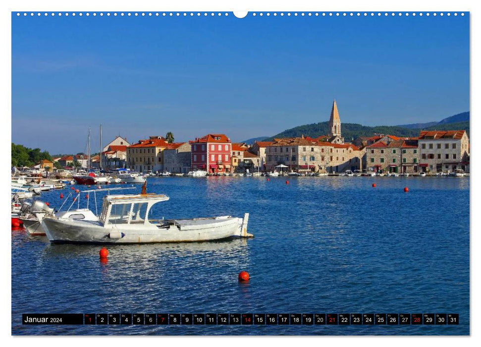 Hvar - Die Sonneninsel Kroatiens (CALVENDO Premium Wandkalender 2024)