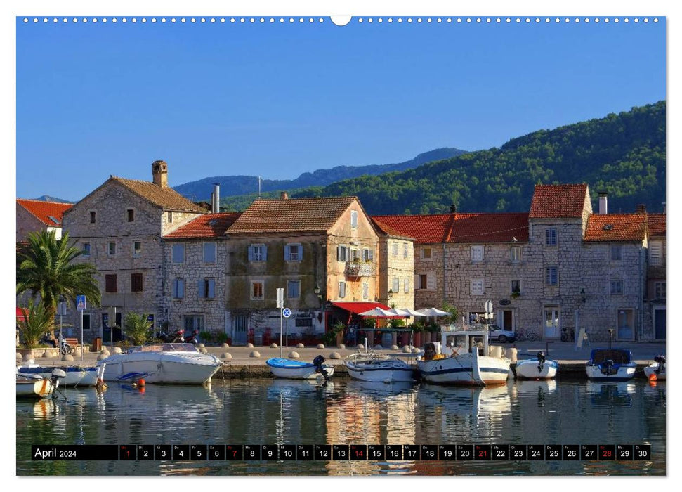 Hvar - The sunny island of Croatia (CALVENDO Premium Wall Calendar 2024) 