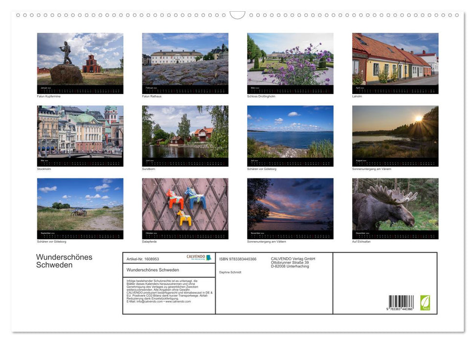 Beautiful Sweden (CALVENDO wall calendar 2024) 