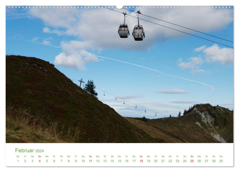 Mountains in Austria (CALVENDO Premium Wall Calendar 2024) 