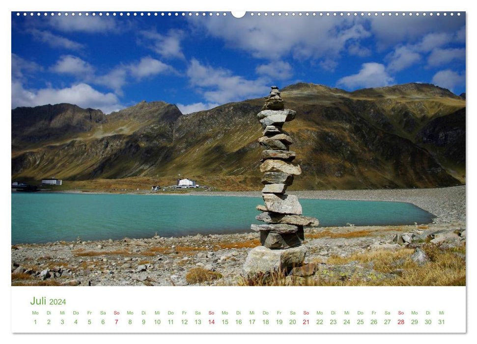 Montagnes en Autriche (Calvendo Premium Wall Calendar 2024) 