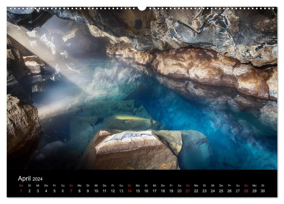 Iceland - unique landscapes (CALVENDO Premium Wall Calendar 2024) 