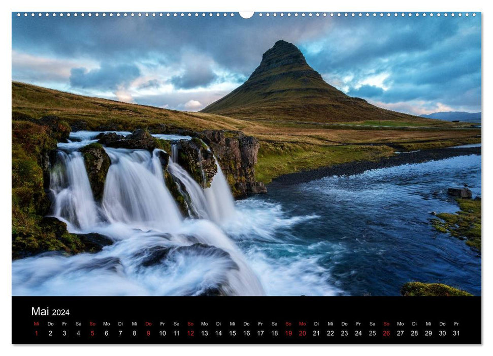 Iceland - unique landscapes (CALVENDO Premium Wall Calendar 2024) 