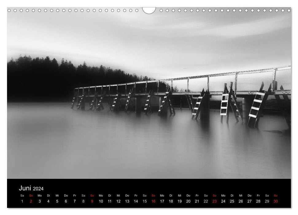 Colorless contrasts, b/w photography (CALVENDO wall calendar 2024) 