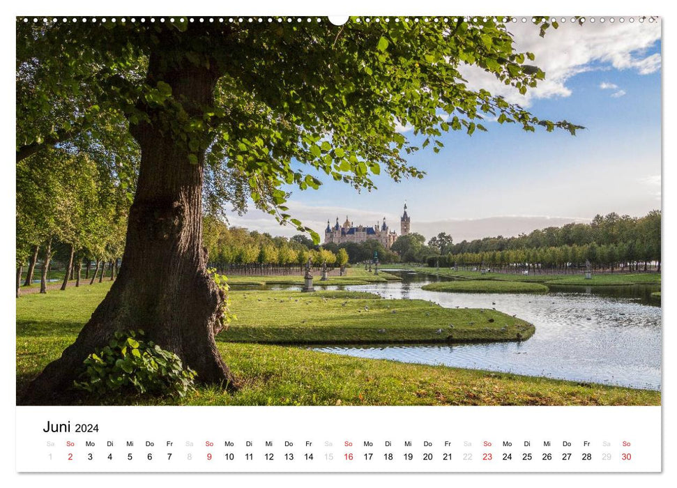 Schweriner Märchenschloss (CALVENDO Premium Wandkalender 2024)