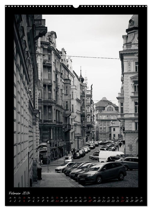 Prague pour les amoureux et les personnes intéressées (Calendrier mural CALVENDO Premium 2024) 