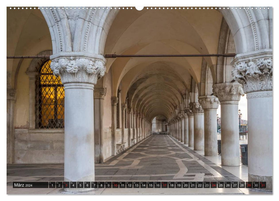 Détails charmants de Venise (Calvendo Premium Wall Calendar 2024) 