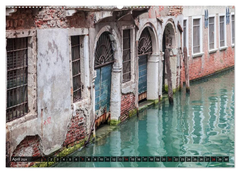 Détails charmants de Venise (Calvendo Premium Wall Calendar 2024) 