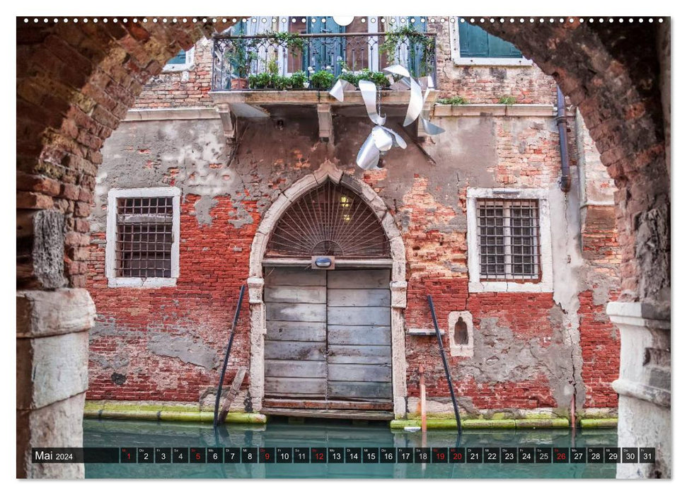 Détails charmants de Venise (Calvendo Premium Wall Calendar 2024) 