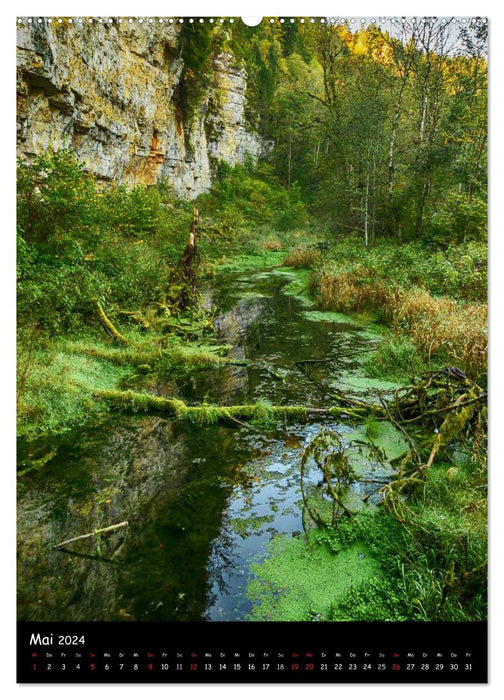 Prehistoric landscape of the Wutach Gorge (CALVENDO Premium Wall Calendar 2024) 