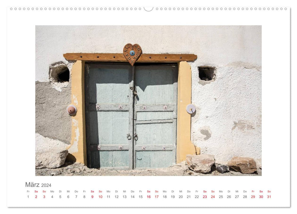 Perles de Grèce, Crète et Santorin (Calvendo Premium Wall Calendar 2024) 