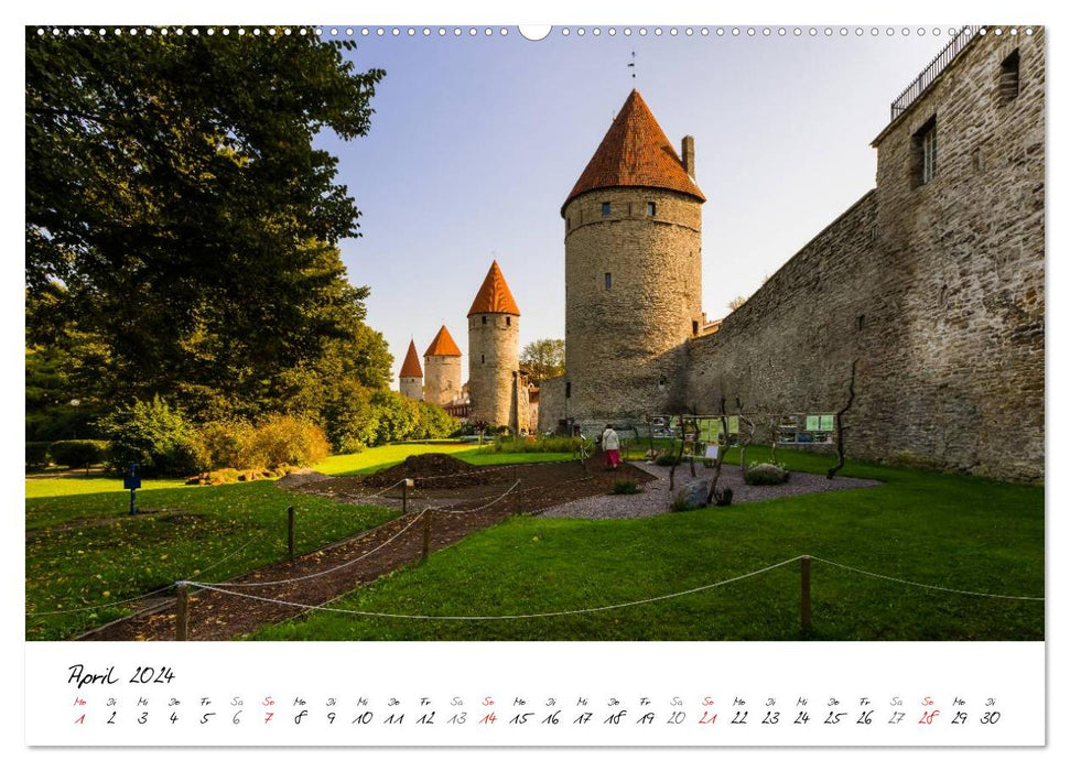 Tallinn Old Town (CALVENDO Wall Calendar 2024) 