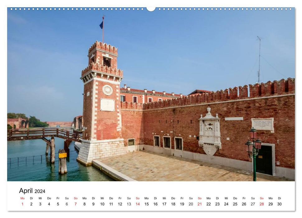 The attractions of Venice (CALVENDO Premium Wall Calendar 2024) 